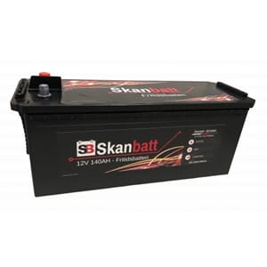 SKANBATT Fritidsbatteri 12V 140AH 800CCA +venstre