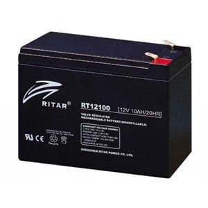 RITAR AGM Batteri 12V 10AH (151x65x111mm) F2