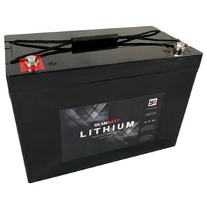 SKANBATT Lithium Batteri 12V 100AH 100A BMS - Standard