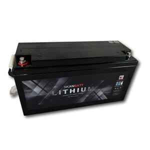 SKANBATT Bluetooth Lithium Batteri 24V 100AH 100A BMS