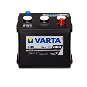 VARTA Promotive Black Batteri 6V 77AH 360CCA +diagonalt E30