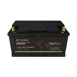 IMPROVE Lithium Batteri 12V 100Ah (LiFePO4) BMS 100A - BLUET