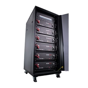 SKANBATT Kabinett/batteriskap for lithium rackmoduler 3U