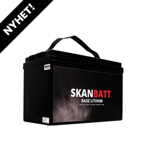 SKANBATT Base Lithium 12V 100Ah 100A BMS - 3 år
