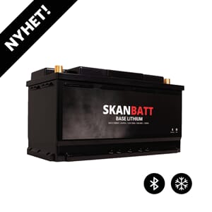 SKANBATT Base Lithium 12V 100Ah 100A BMS - BT  Heat  3 År RV