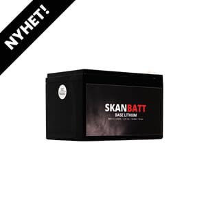 SKANBATT Base Lithium 12V 12Ah 10A BMS - 3 år