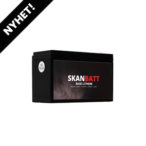 SKANBATT Base Lithium 12V 9Ah 10A BMS 115Wh 150x65x95mm 3år