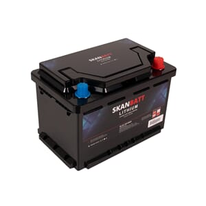 SKANBATT Lithium Batteri 12V 100Ah 100A BMS - Bluetooth