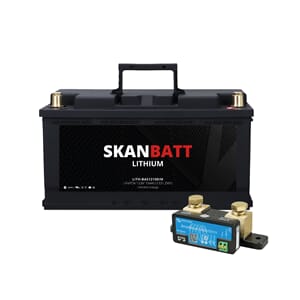 SKANBATT Lithium Batteri 12V 104AH 100A BMS - m/SmartShunt
