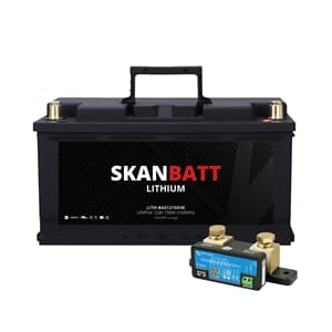 SKANBATT Lithium Batteri 12V 150AH 150A BMS - m/SmartShunt