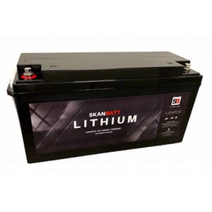 SKANBATT Basic Lithium Batteri 12V 200AH 150A BMS