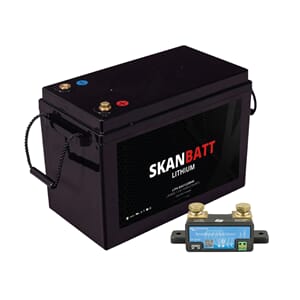 SKANBATT Lithium Batteri 12V 200AH 200A BMS - m/SmartShunt