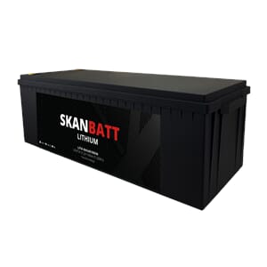 SKANBATT Lithium Batteri 48V 100AH 100A BMS (640x245x220mm)