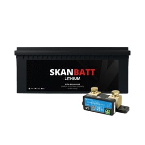 SKANBATT Lithium Batteri 48V 50AH 50A BMS - m/SmartShunt