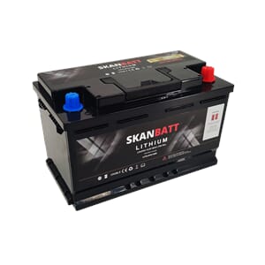 SKANBATT Lithium Start- og forbruksbatteri 12V 60Ah 900CA