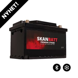 SKANBATT Premium Lithium - 12V 100Ah 100A BMS - BT - Heat