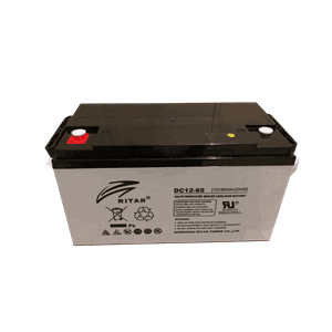 RITAR AGM Deep Cycle Batteri 12V 65AH +venstre (RA12-65)