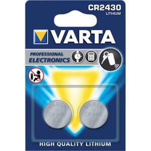 VARTA Lithium CR2430 3V 2-Pakning