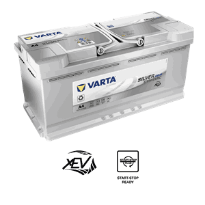 VARTA Silver Dynamic AGM Batteri 12V 105AH 950CCA +høyre A4