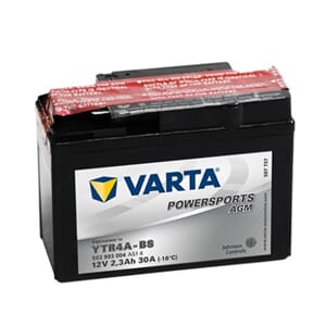 VARTA AGM MC Batteri 12V 2,3AH 30CCA +høyre YTR4A-BS