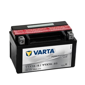 VARTA AGM MC Batteri 12V 6AH 105CCA +venstre YTX7A-BS