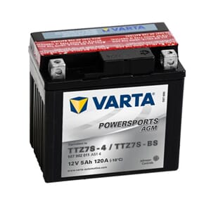 VARTA AGM MC Batteri 12V 5AH 120CCA +høyre TTZ7S-BS