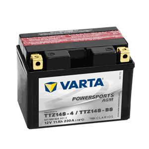 VARTA AGM MC Batteri 12V 11AH 230CCA +venstre TTZ14S-BS