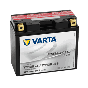 VARTA AGM MC Batteri 12V 12AH 215CCA +venstre YT12B-BS