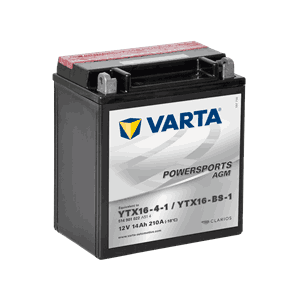 VARTA AGM MC Batteri 12V 14AH 210CCA +venstre YTX16-BS-1