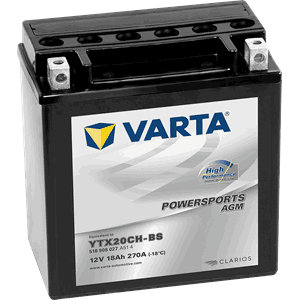 VARTA AGM MC Batteri 12V 18AH 270CCA +venstre YTX20CH-BS
