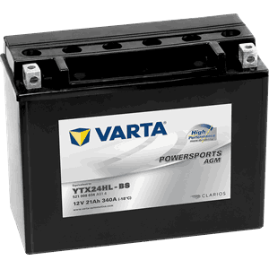 VARTA AGM MC Batteri 12V 21AH 340CCA +høyre YTX24HL-BS