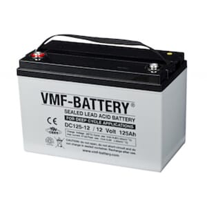 VMF AGM Batteri 12V 125AH (Tilsvarer Ritar DC12-120S)