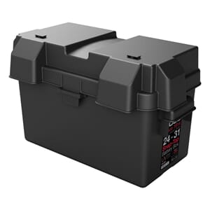 Batterikasse 372x185x205mm (innvendig) plast stor (BG31)