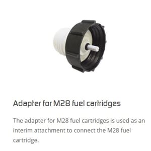 Efoy adapter til M28 kanner