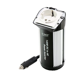 Inverter 140W 12V mod. sinus m/lighterkontakt "koppholder"