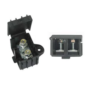 KOBLINGSPUNKT 2 x M8 bolt, 200A, m/deksel