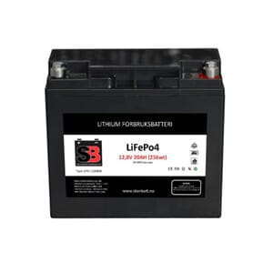 SKANBATT Lithium Batteri 12V 20AH 30A BMS (serie)