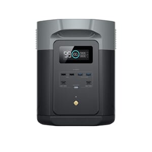 ECOFLOW DELTA 2 MAX Bærbar Strømforsyning - 2048Wh - 2400W