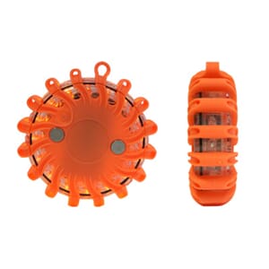 LED VARSELLYS puck m/batteri og magnet
