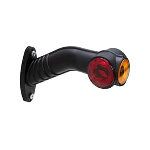 Markeringslys LED 12/24V med gummiarm