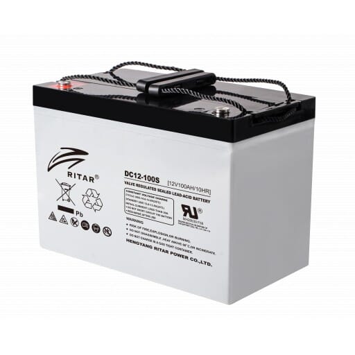 RITAR AGM Deep Cycle Batteri 12V 120AH +venstre 175AH 100t Batteri