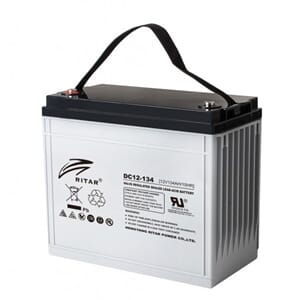 RITAR AGM Deep Cycle Batteri 12V 134AH C10 +venstre