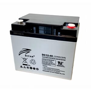 RITAR AGM Deep Cycle Batteri 12V 45AH +høyre