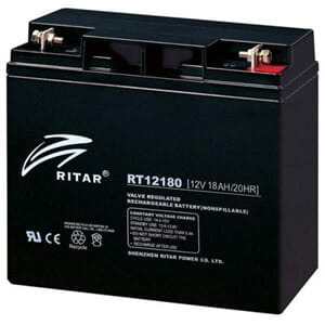 RITAR AGM Batteri 12V 18AH (181x77x167mm) M5