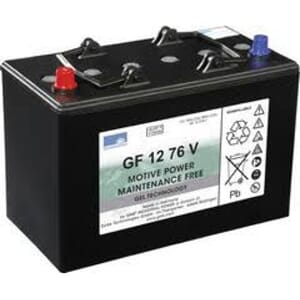 SONNENSCHEIN GEL Batteri 12V 76AH +venstre