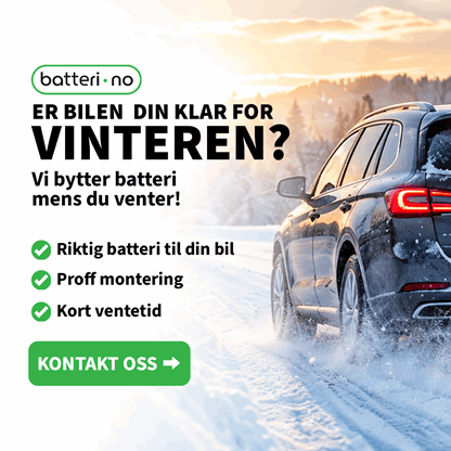 På tide å bytte startbatteriet ditt?