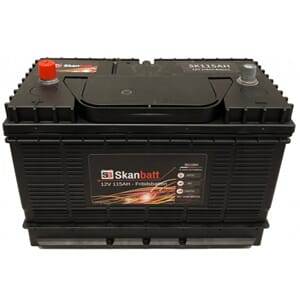 SKANBATT Fritidsbatteri 12V 115AH 800CCA +midtstilt