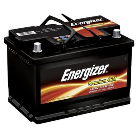 ENERGIZER Premium AGM Batteri 12V 70AH 760CCA +høyre EA70L3